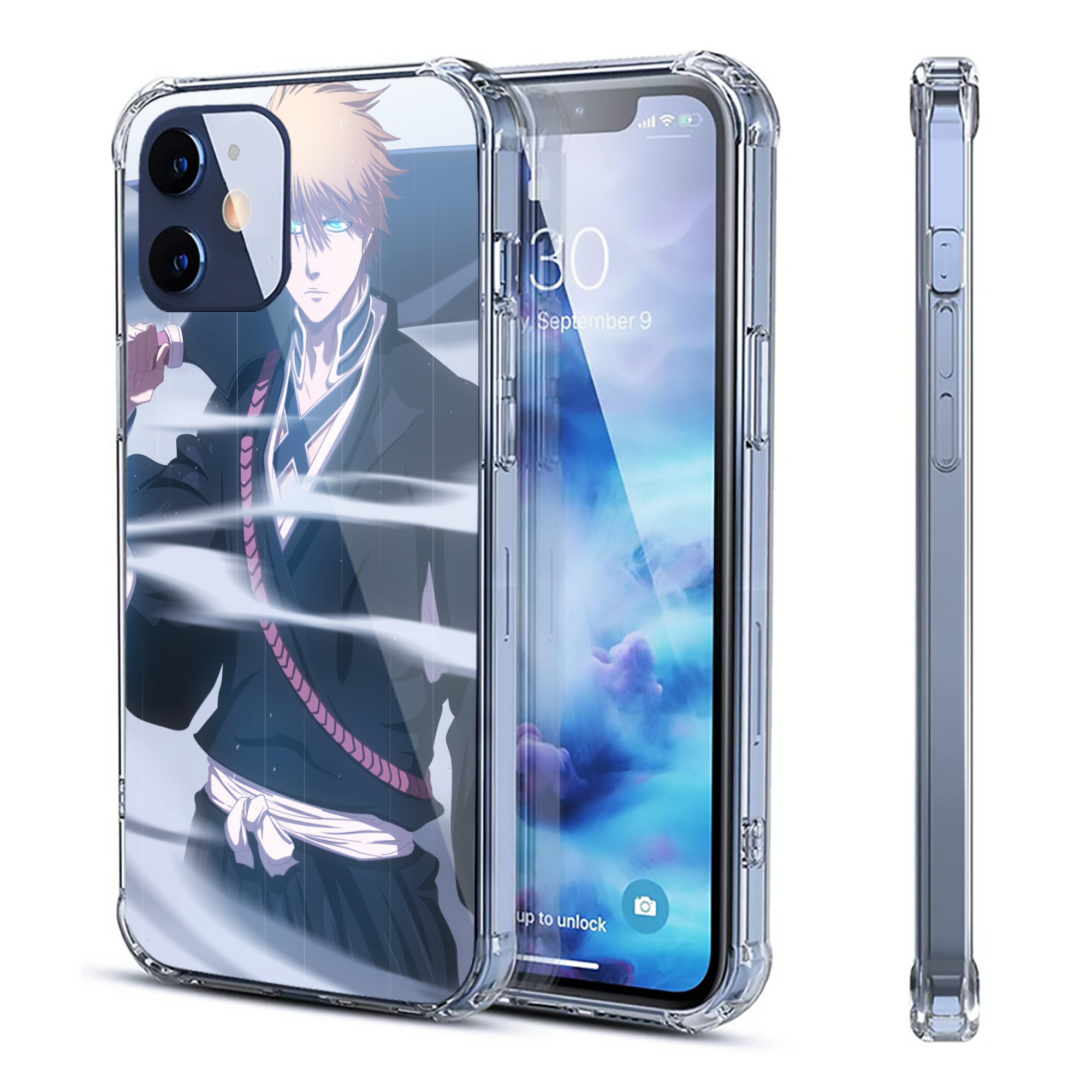 （画像用） ブリーチ BLEACH 【iPhone 12シリーズ対応】透明スマホケース（クリアソフトケース）